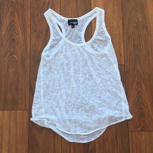 White sheer Wilfred tank top